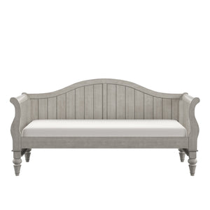 Homelegance By Top-Line Esteban Traditional Wood Slat Daybed Grey Rubberwood