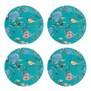 Lenox Sprig & Vine 4-Piece Accent Plate Set Blue, TURQ,AQUA PORCELAIN 891297