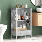 Christopher Knight Home® - Noble House - Loverin Modern Bathroom Floor Storage Rack with Drawers