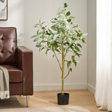 Christopher Knight Home® - Noble House - Parkey 4' X 1.8' Artificial Eucalyptus Leaf Tree, Green