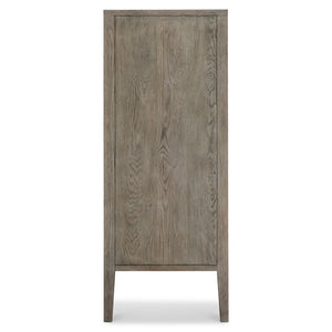 Bernhardt Bernhardt Albion Tall Drawer Chest In Rustic Brushed White Oak With Soft-Close Drawers & Pewter Pulls 311117