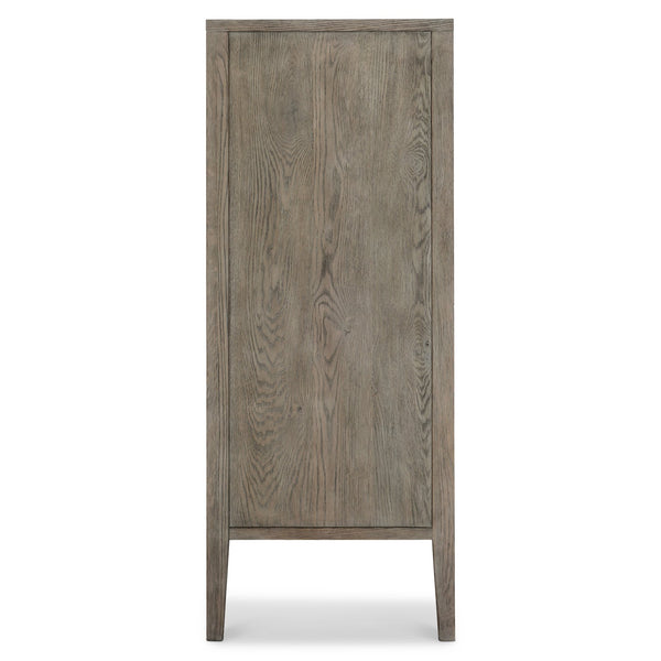 Bernhardt Bernhardt Albion Tall Drawer Chest In Rustic Brushed White Oak With Soft-Close Drawers & Pewter Pulls 311117