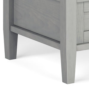 English Elm Warm Solid Wood 20-Inch Transitional End Table In Fog Grey – Stylish Storage For Any Room! B136P159705-GIGA