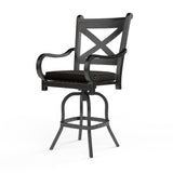 Monterey Counter Stool in Spectrum Carbon w/ Self Welt SW3001-7C-48085 Sunset West