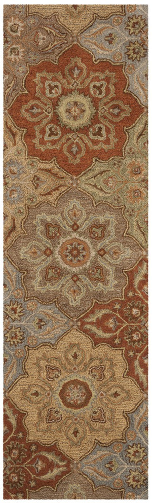 Heritage Hand Tufted Rug - Luxurious 80% Wool & 20% Cotton, 15" Area Rug from India, Elegant Design