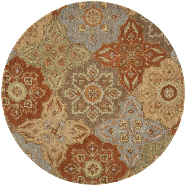Heritage Hand Tufted Rug - Luxurious 80% Wool & 20% Cotton, 15" Area Rug from India, Elegant Design