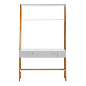 Homelegance By Top-Line Jarod 46" Wide Leaning/Ladder Desk White MDF