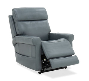 Hooker Furniture Locke Maverick Caribbean Top-Grain Leather Lift Chair With Power Recline, Headrest, Lumbar, Remote RC645-PHLL4-031