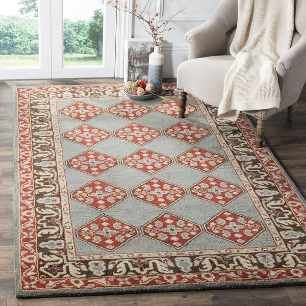 Heritage Hand Tufted Wool Rug - Luxurious 10mm Pile Height, Artisan Crafted in India for Elegant Spaces