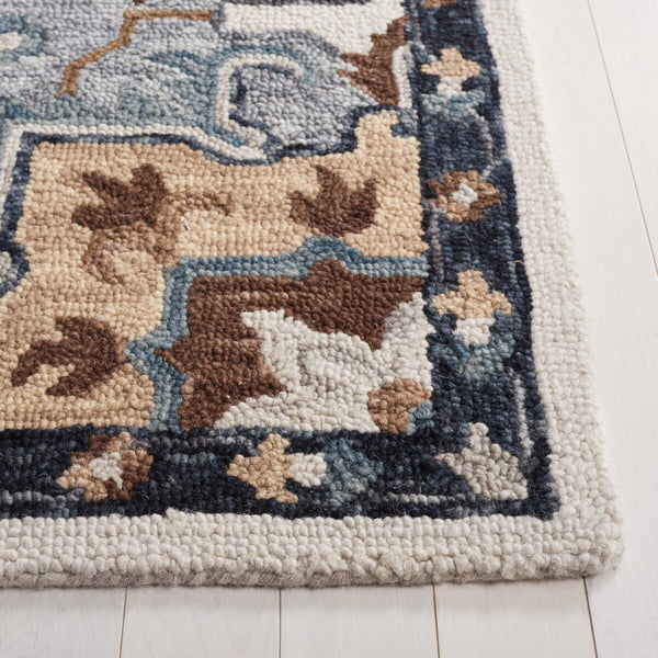 Safavieh Heritage 552 HG552 Handtufted  Rug Ivory / Grey HG552F-6R