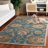 Safavieh Heritage 553 HG553 Handtufted  Rug Blue / Yellow HG553M-6R