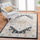 Safavieh Heritage 625 Hand Tufted Traditional Rug Grey / Navy 2'-3" x 4' RECTANGLE