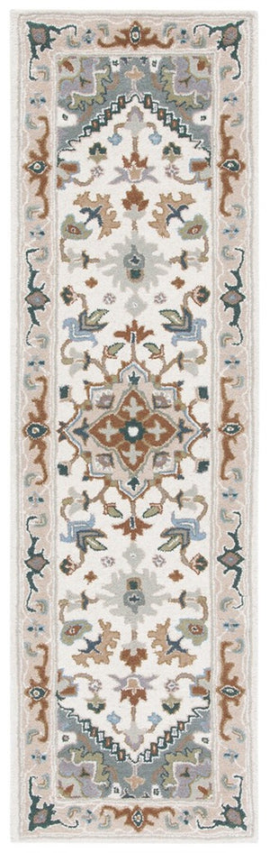Safavieh Heritage 625 Hand Tufted Traditional Rug Ivory / Light Blue 2'-3" x 4' RECTANGLE