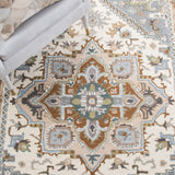 Safavieh Heritage 625 Hand Tufted Traditional Rug Ivory / Light Blue 2'-3" x 4' RECTANGLE