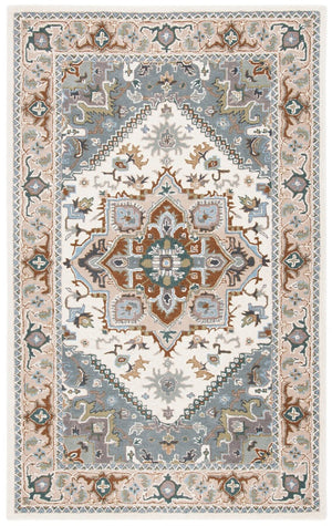 Safavieh Heritage 625 Hand Tufted Traditional Rug Ivory / Light Blue 2'-3" x 4' RECTANGLE