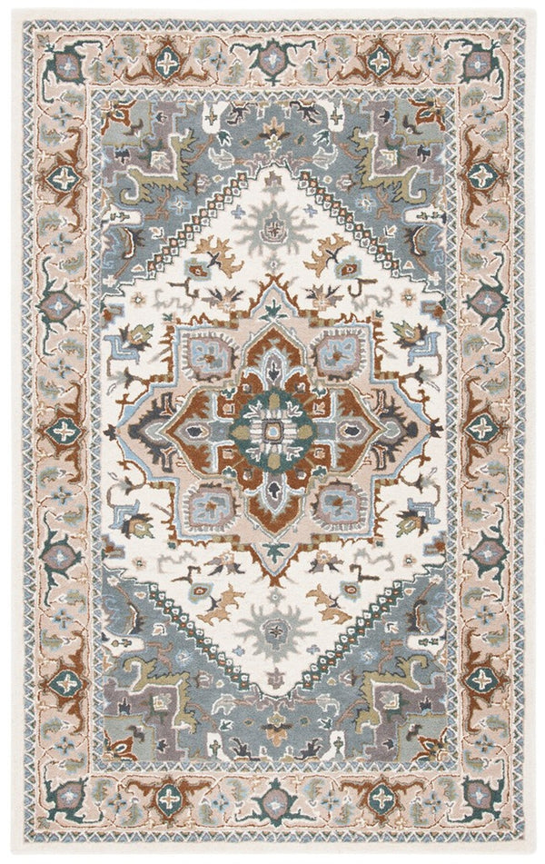 Safavieh Heritage 625 Hand Tufted  Rug Ivory / Light Blue HG625L-6OV