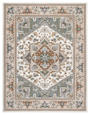 Safavieh Heritage 625 Hand Tufted Traditional Rug Ivory / Light Blue 2'-3" x 4' RECTANGLE