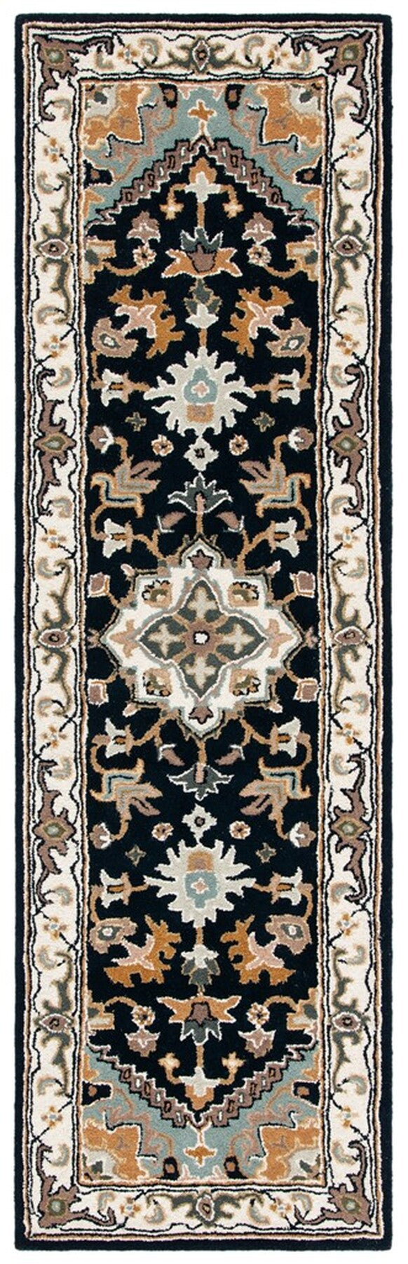 Safavieh Heritage 625 Hand Tufted  Rug Navy / Ivory HG625N-8SQ