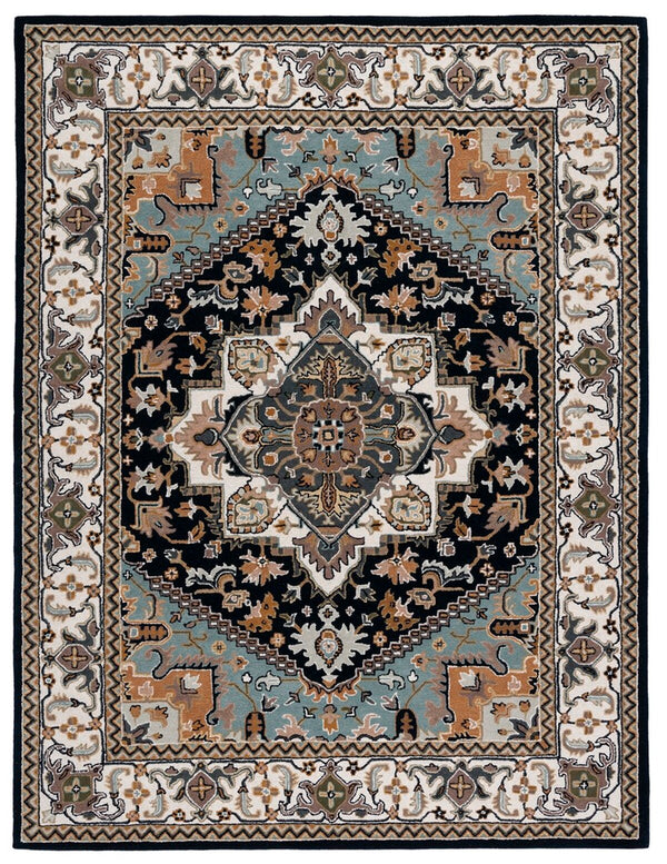 Safavieh Heritage 625 Hand Tufted  Rug Navy / Ivory HG625N-8SQ