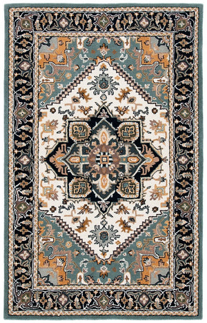 Safavieh Heritage 625 Hand Tufted  Rug Grey / Green 10' x 10' Square