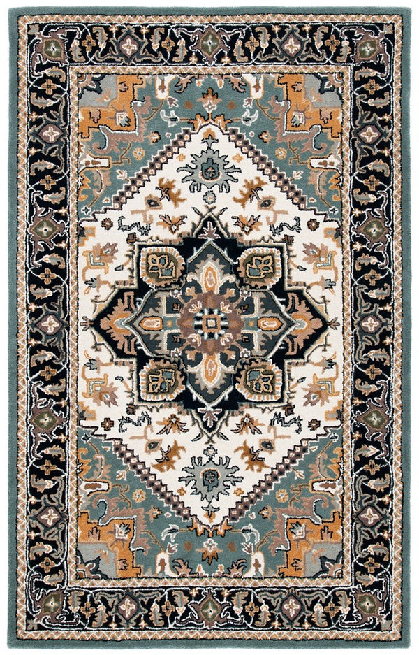 Safavieh Heritage 625 Hand Tufted  Rug Grey / Green 10' x 10' Square