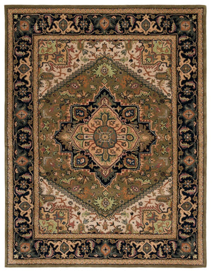 Safavieh Heritage 625 Hand Tufted  Rug Green / Light Brown HG625Y-8SQ