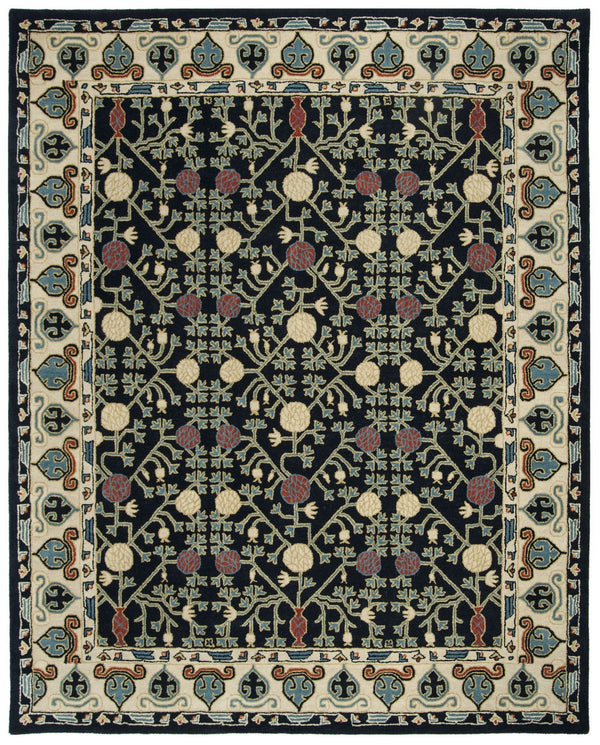 Heritage Hand Tufted Wool Rug - Luxurious 10mm Pile Height, Indian Craftsmanship for Elegant Spaces