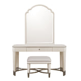 Grace Vanity Mirror White with Opulent Opal Finish P377135 Pulaski Furniture