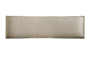 A.R.T. Furniture Starlite Glamour Bed Bench In Peri Finish - Upholstered, Elegant Design With Sleek Flare Legs Silver, Silver Parawood Solids,Primavera Veneer,Foam,Fabric 406149-2227