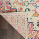 Nourison Passion PSN25 Machine Made Power-loomed Ornamental Border Indoor Only Bohemian Vintage Rug Ivory Pink, Ivory Pink 100% Polypropylene 99446748096