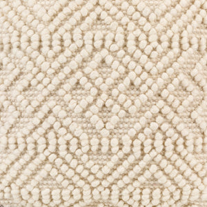 Livabliss Hygge Hand-woven Wool Cotton Cube Pouf Artisan Ottoman for Bohemian Living Spaces HGPF006-181818
