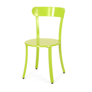 English Elm Barbados Outdoor Iron Bistro Set Powder Coated Patio Furniture for Balcony or Garden 61840.00IRNGRN
