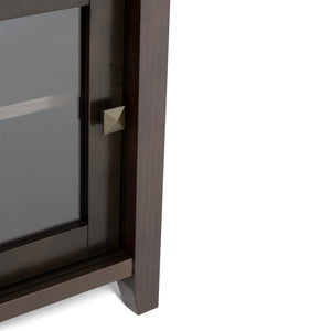 English Elm Cosmopolitan Media Stand - Elegant Mahogany Brown Tv Console For Organized Living Room Style B136P159522