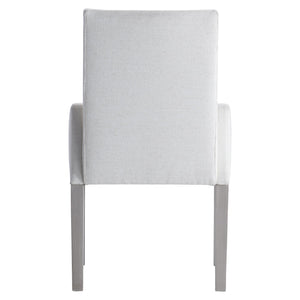 Bernhardt Bernhardt Stratum Arm Chair With Sculpted Angled Arms, Upholstered Comfort & Mist Ash Legs 325548