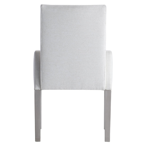 Bernhardt Bernhardt Stratum Arm Chair With Sculpted Angled Arms, Upholstered Comfort & Mist Ash Legs 325548
