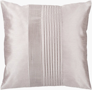 Surya Solid Pleated Pillow Cover 22"L X 22"W - Elegant, Durable Accent For Timeless Home Decor Style Brown Polyester,Polyester Hh015-2222d