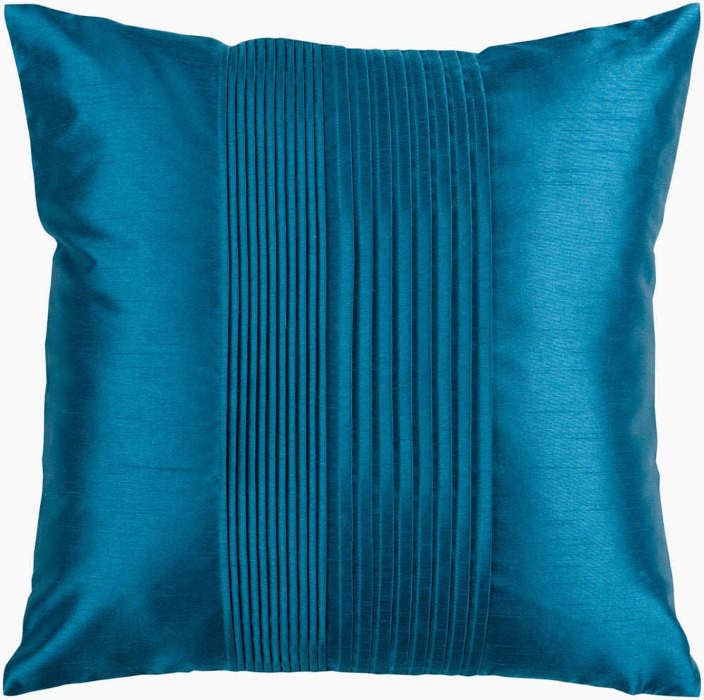 Livabliss Solid Pleated Polyester Square Throw Pillow Textured Accent for Sofa or Chair HH024-2222P