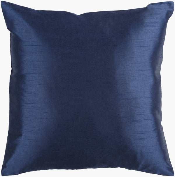 Surya Solid Luxe Pillow Kit - 20"X20" Decorative Covers & Inserts For Timeless Home Comfort & Style Blue Polyester,Polyester Hh032-1818