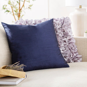 Surya Solid Woven Polyester Accent Pillow Set Two Covers with Inserts for Sofa or Bed HH032-2222D