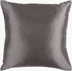 Surya Solid Luxe Pillow Kit - 20"X20" Decorative Covers & Inserts For Timeless Home Comfort & Style Gray Polyester,Polyester Hh034-2222