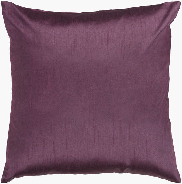 Surya Solid Luxe Pillow Kit - 20"X20" Decorative Covers & Inserts For Timeless Home Comfort & Style Purple Polyester,Polyester Hh039-2222d