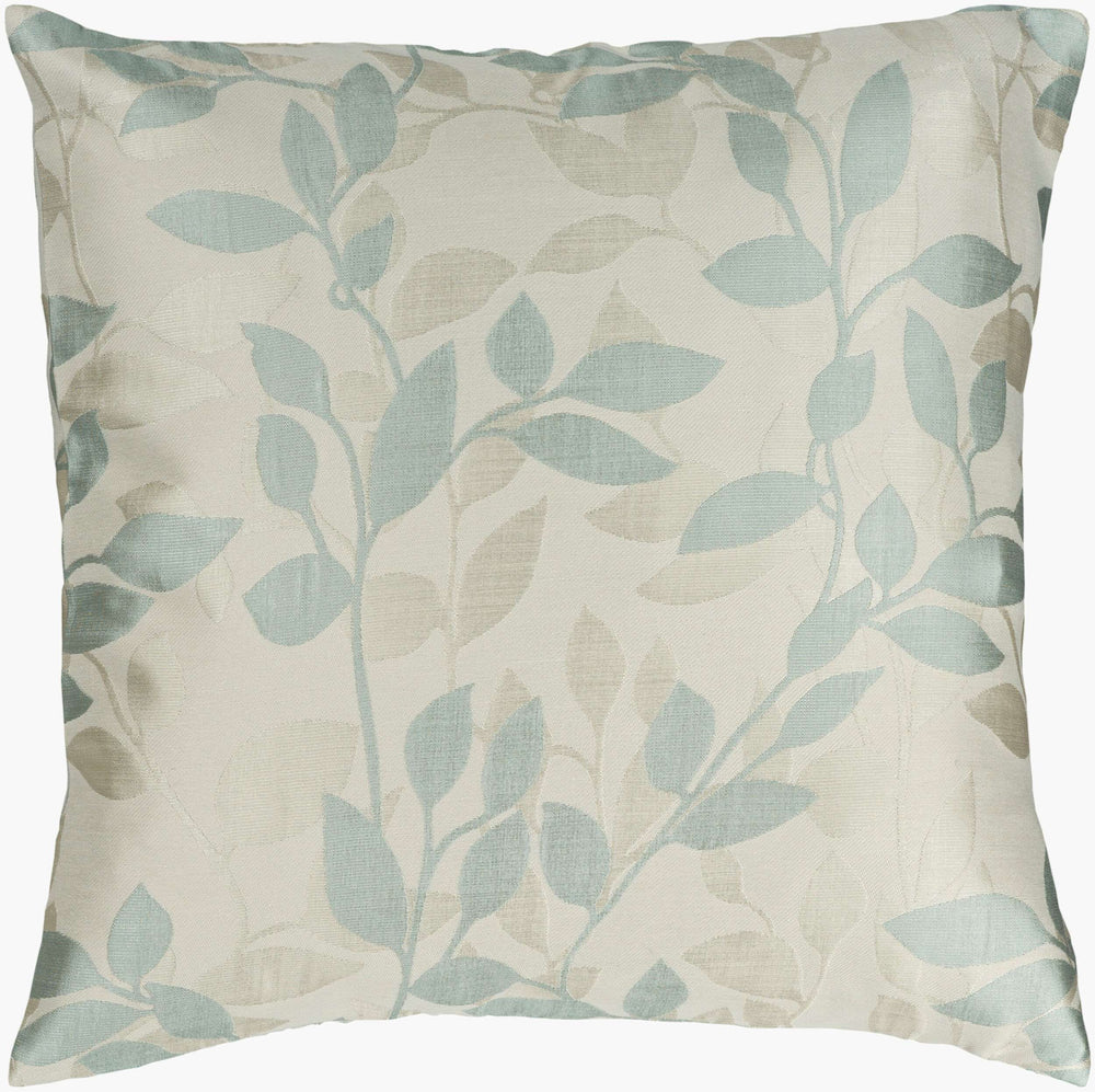 Surya Wind Chime Luxurious 18"L X 18"W Accent Pillow - Plush, Stylish, Easy Care For Your Home Decor! Blue Polyester,Polyester Hh059-2222p