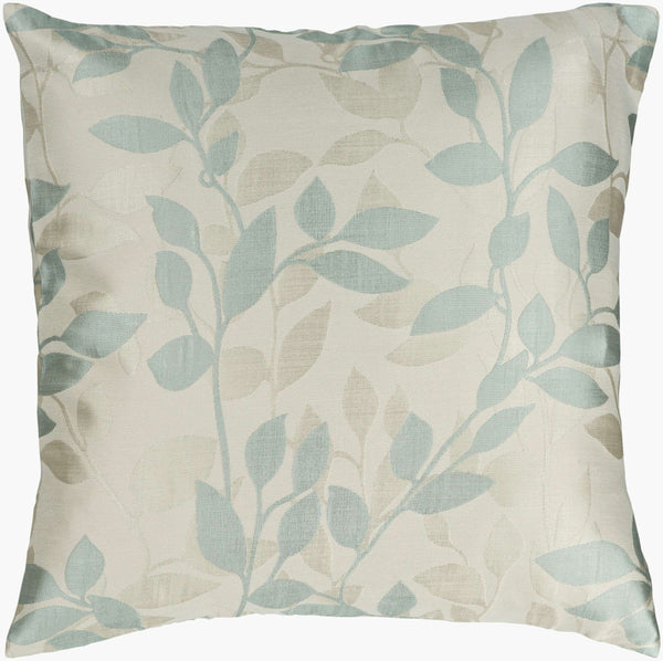 Surya Wind Chime Luxurious 18"L X 18"W Accent Pillow - Plush, Stylish, Easy Care For Your Home Decor! Ivory Polyester,Polyester Hh057-1818d