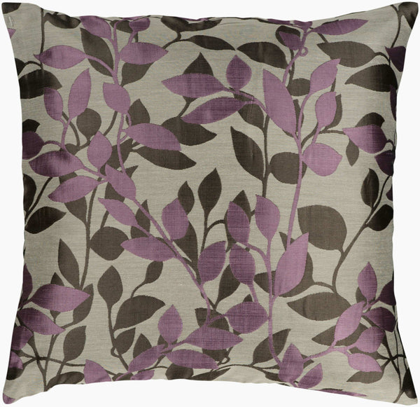 Surya Wind Chime Luxurious 18"L X 18"W Accent Pillow - Plush, Stylish, Easy Care For Your Home Decor! Brown Polyester,Polyester Hh062-1818p