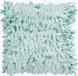 Surya Claire 18" Luxury Accent Pillow – Soft Polyester, Elegant Design For Home Decor & Easy Care Green Polyester Hh071-1818d