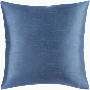 Surya Solid Pleated Pillow Cover 22"L X 22"W - Elegant, Durable Accent For Timeless Home Decor Style Denim Polyester,Polyester Hh133-1818p