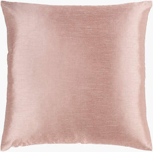 Surya Solid Luxe Pillow Kit - 20"X20" Decorative Covers & Inserts For Timeless Home Comfort & Style Dusty Pink Polyester,Polyester Hh134-1818d