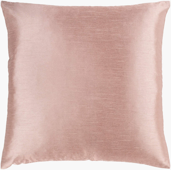 Surya Solid Luxe Pillow Kit - 20"X20" Decorative Covers & Inserts For Timeless Home Comfort & Style Dusty Pink Polyester,Polyester Hh134-1818d