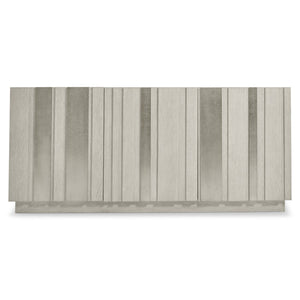 Bernhardt Bernhardt Tempo Buffet With Wire‑Brushed Oak & Sandblasted Aluminum Overlays, Soft‑Close Storage 346132