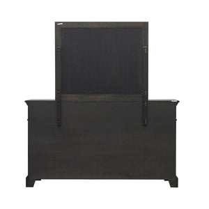 Pulaski Furniture Hickory Creek Dresser Mirror – Elegant Rectangular Design With Rich Brown Velvet Finish & Timeless Charm Brown Rubber Wood,Mirror P386110-pulaski